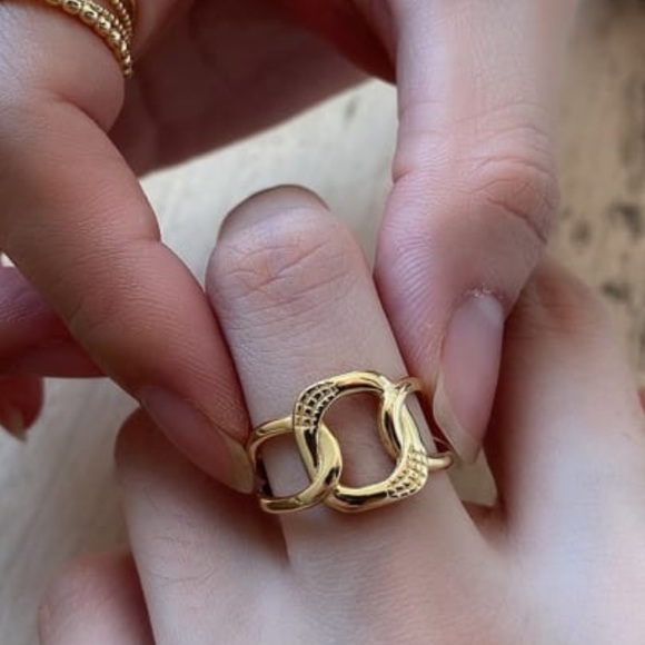 🎉HP🎉 Ms.K Ring Adjustable | 14k Gold Plated - Picture 2 of 4